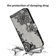 Custodia portafoglio flip TPU e pelle per Samsung Galaxy A6 (2018
