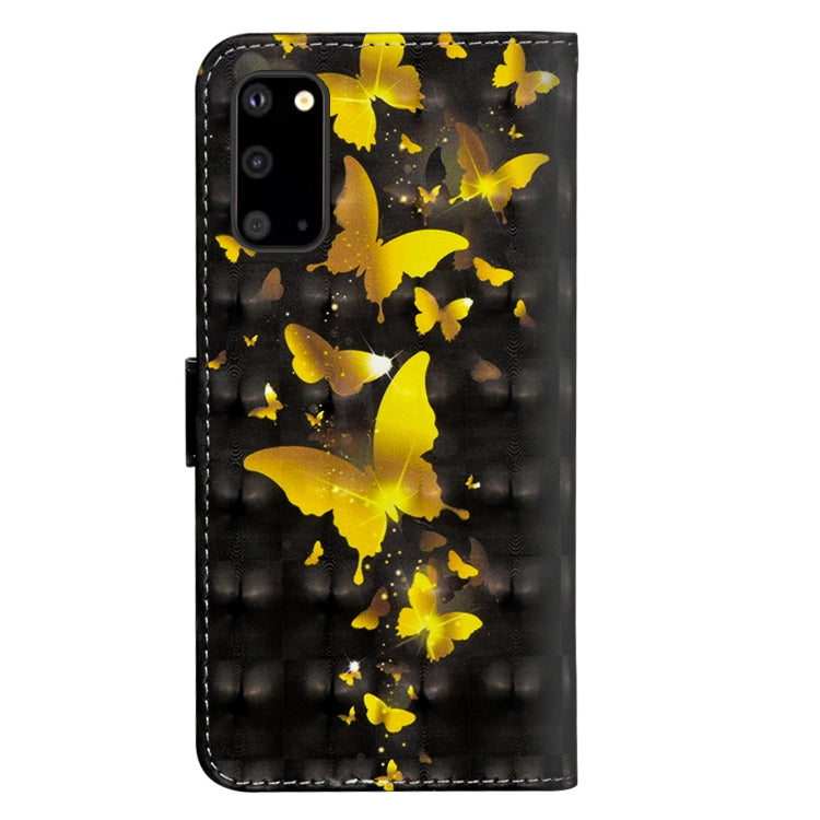 Modello di pittura 3D Flip orizzontale Custodia in pelle TPU + PU con supporto e slot per schede e portafoglio, For Samsung Galaxy S20, For Samsung Galaxy S20+