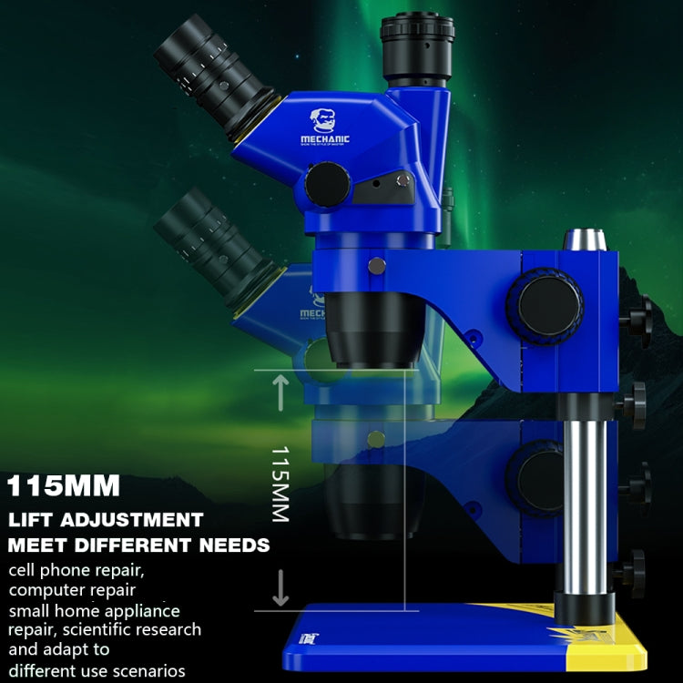 Microscopio stereo trinoculare video HD con rotazione Super X meccanica 360, Mechanic Super X