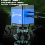 Microscopio stereo trinoculare video HD con rotazione Super X meccanica 360, Mechanic Super X