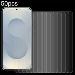 Pellicola in vetro temperato da 50 pezzi 0,18 mm 9H 2.5D, supporto per lo sblocco delle impronte digitali, For Samsung Galaxy S26+ 5G, For Samsung Galaxy S26 Edge 5G, For Samsung Galaxy S26 Ultra 5G, For Samsung Galaxy S26 5G                           ...