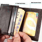 KB156 RFID antimagnetico porta carte da uomo in pelle