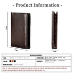 KB156 RFID antimagnetico porta carte da uomo in pelle