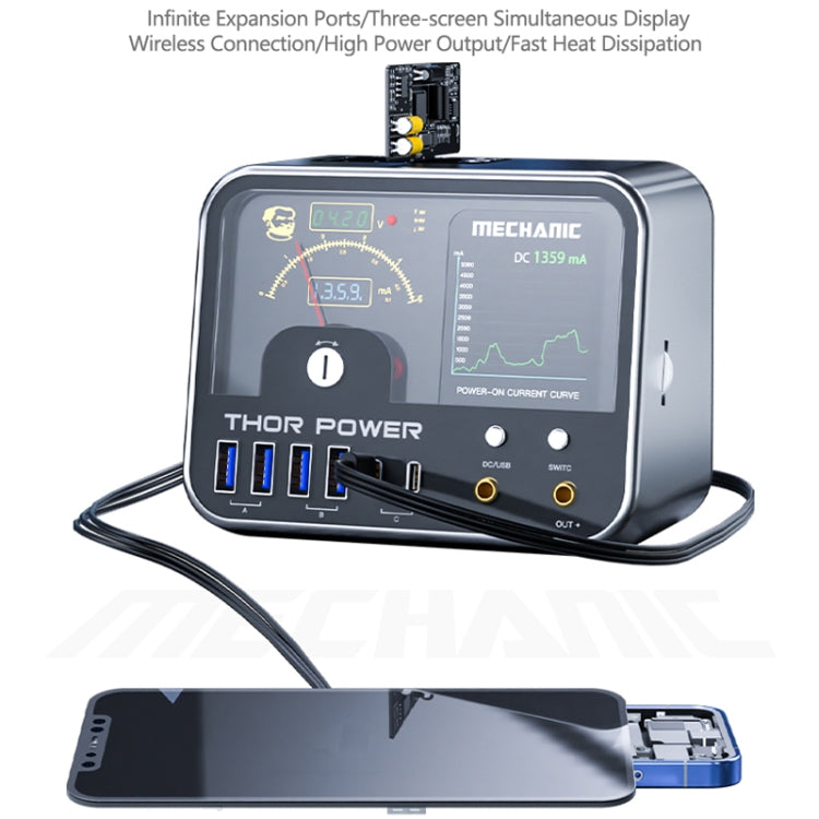 Mechanic Thor Power Intelligent Regulated DC Diagnostic Power Supply with Expansion Interface, US, EU