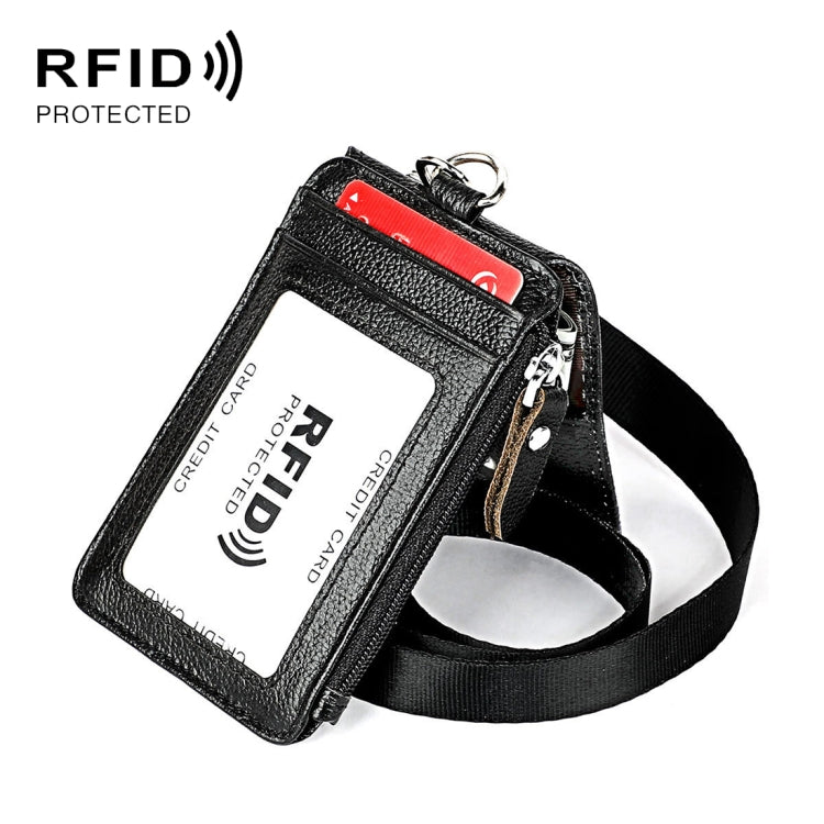 KB172 Portacarte in pelle RFID antimagnetico Portadocumenti per certificato di lavoro d'ufficio, KB172