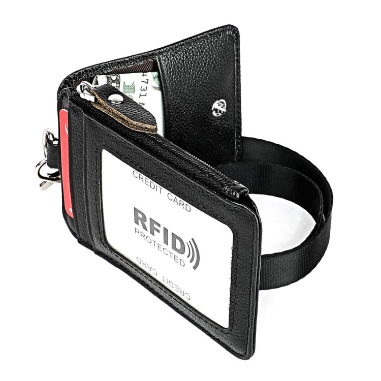 KB172 Portacarte in pelle RFID antimagnetico Portadocumenti per certificato di lavoro d'ufficio, KB172