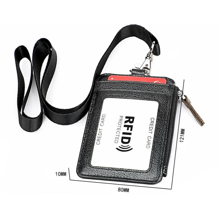 KB172 Portacarte in pelle RFID antimagnetico Portadocumenti per certificato di lavoro d'ufficio, KB172
