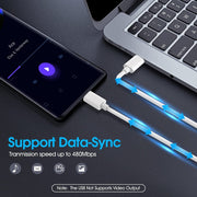 Cavo dati di ricarica rapida, lunghezza: 1 m, Type-C to Type-C PD 60W, Type-C to 8 Pin, USB to 8 Pin, USB to Type-C