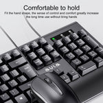 Set tastiera mouse cablato con porta USB AULA AC106, AC106