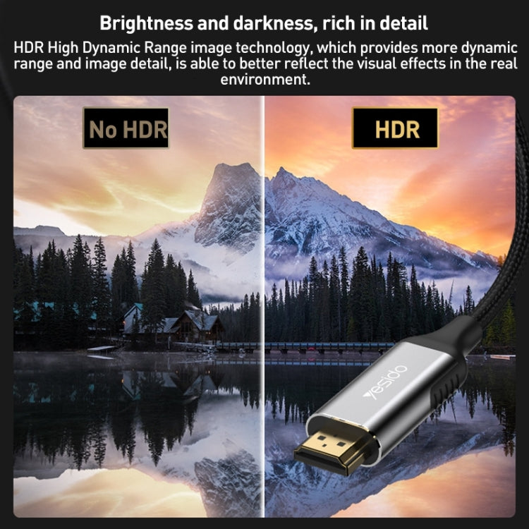 Yesido HM11 Cavo di prolunga UHD 8K da HDMI maschio a HDMI maschio da 1,8 m, HM11