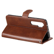 Custodia in pelle a vibrazione orizzontale con cerniera in vitello alla moda con supporto e slot per schede e funzione portafoglio, For Xiaomi Mi Note 10 Lite, For Xiaomi Redmi Note 9 / 10X 5G