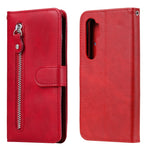 Custodia portafoglio in pelle con cerniera per Xiaomi Redmi Note