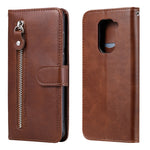 Custodia portafoglio in pelle con cerniera per Xiaomi Redmi Note