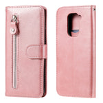 Custodia portafoglio in pelle con cerniera per Xiaomi Redmi Note