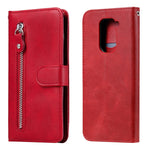Custodia portafoglio in pelle con cerniera per Xiaomi Redmi Note