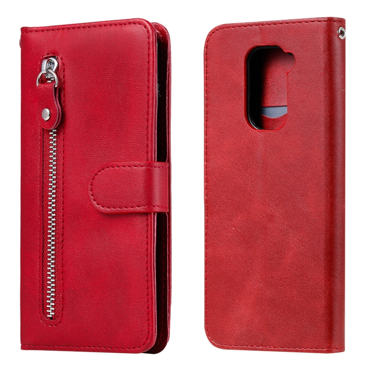 Custodia portafoglio in pelle con cerniera per Xiaomi Redmi Note