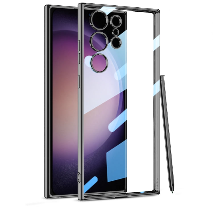 Custodia per telefono in TPU trasparente con placcatura GKK, senza penna, For Samsung Galaxy S24, For Samsung Galaxy S24 Ultra, For Samsung Galaxy S24+