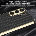 Custodia protettiva per telefono in PU galvanica con trama intrecciata GKK, For Samsung Galaxy S26 Ultra 5G, For Samsung Galaxy S24+ 5G