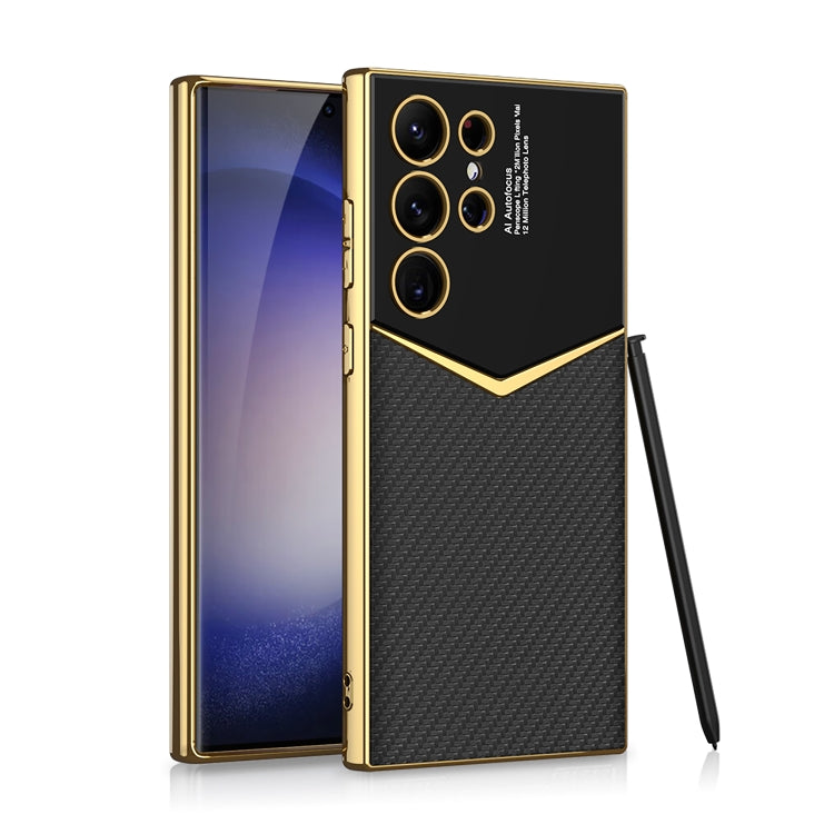 Custodia per telefono morbida in TPU + pelle con placcatura GKK a copertura totale senza penna, For Samsung Galaxy S24 Ultra 5G, For Samsung Galaxy S24+ 5G, For Samsung Galaxy S24 5G