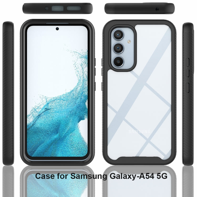 Custodia per telefono in TPU trasparente antiurto in tinta unita con cielo stellato, For Samsung Galaxy A54 5G