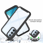 Custodia per telefono in TPU trasparente antiurto in tinta unita con cielo stellato, For Samsung Galaxy A54 5G