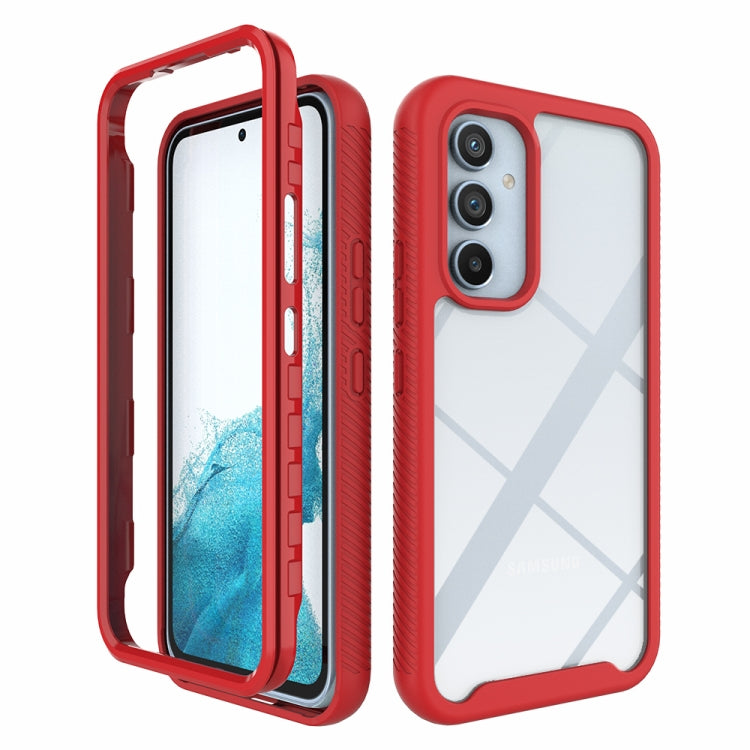Custodia per telefono in TPU trasparente antiurto in tinta unita con cielo stellato, For Samsung Galaxy A54 5G