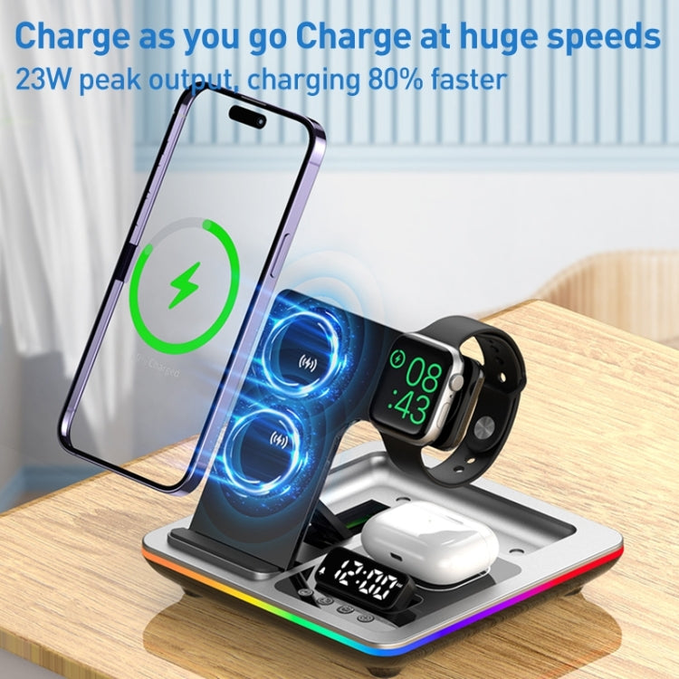 Supporto da tavolo pieghevole con caricabatterie wireless 15W