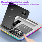 Supporto da tavolo pieghevole con caricabatterie wireless 15W