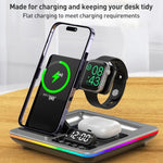 Supporto da tavolo pieghevole con caricabatterie wireless 15W