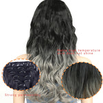 2PCS 50cm 16 Card Parrucca per capelli ricci lunghi Pezzo di estensione dei capelli senza cuciture
