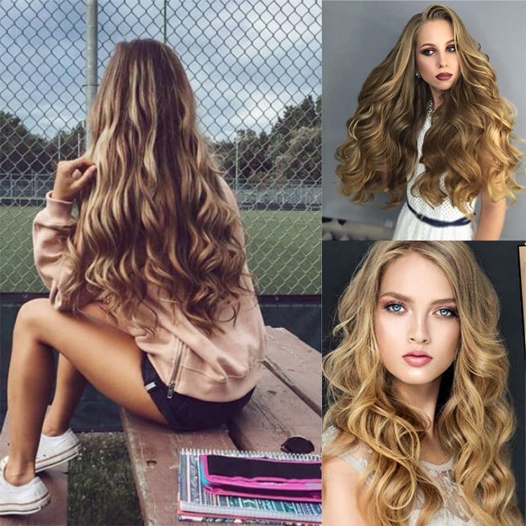 2PCS 50cm 16 Card Parrucca per capelli ricci lunghi Pezzo di estensione dei capelli senza cuciture