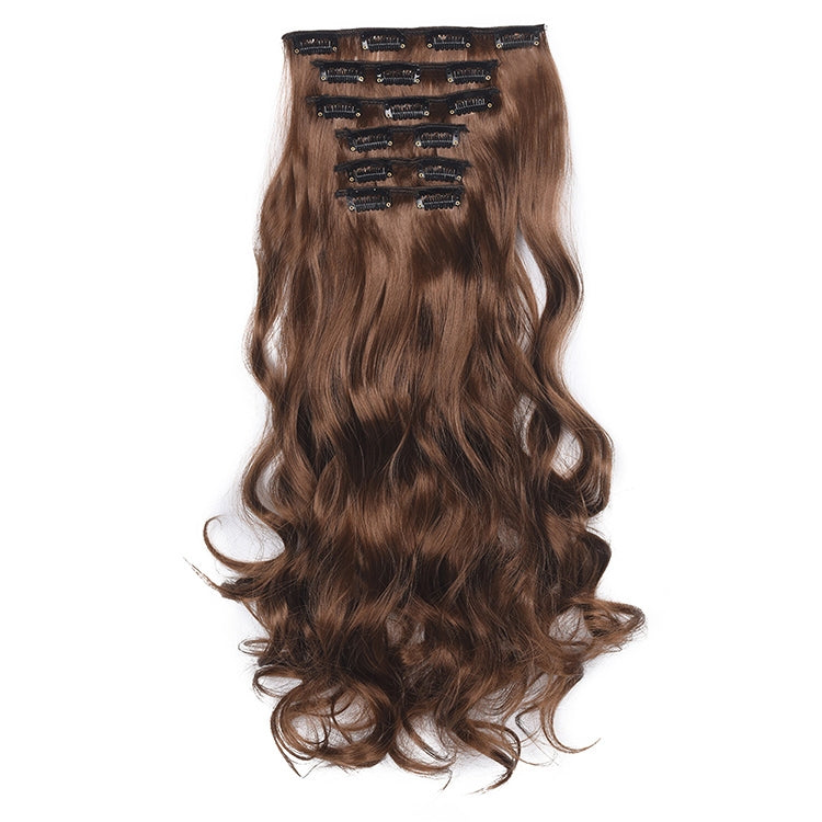 2PCS 50cm 16 Card Parrucca per capelli ricci lunghi Pezzo di estensione dei capelli senza cuciture