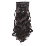 2PCS 50cm 16 Card Parrucca per capelli ricci lunghi Pezzo di estensione dei capelli senza cuciture