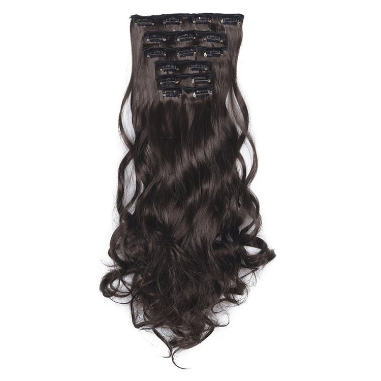2PCS 50cm 16 Card Parrucca per capelli ricci lunghi Pezzo di estensione dei capelli senza cuciture