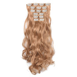 2PCS 50cm 16 Card Parrucca per capelli ricci lunghi Pezzo di estensione dei capelli senza cuciture