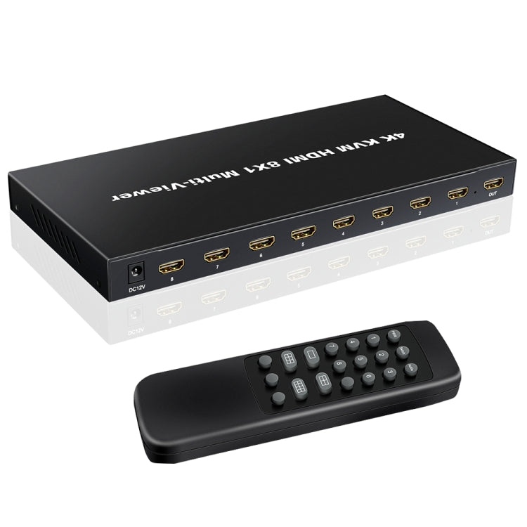 Switch KVM splitter schermo HDMI a 8 vie NK-E80 4K 30Hz 8 ingressi 1 uscita, EU Plug, US Plug, UK Plug, AU Plug