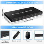 Switch KVM splitter schermo HDMI a 8 vie NK-E80 4K 30Hz 8 ingressi 1 uscita, EU Plug, US Plug, UK Plug, AU Plug