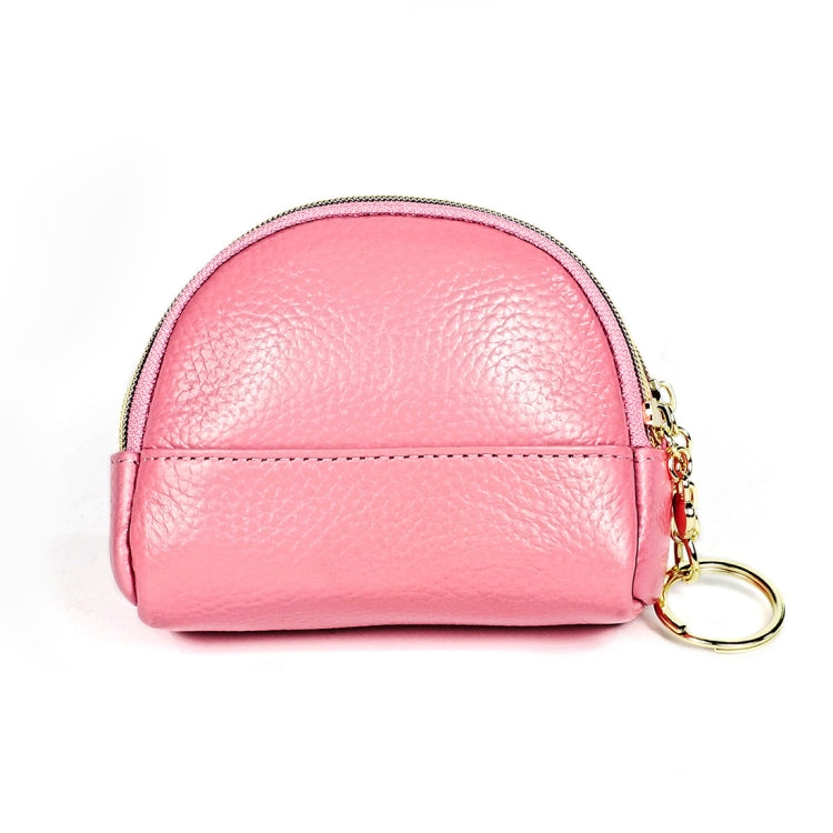 2027 Borsa a portafoglio con cerniera in pelle da donna Borsa a conchiglia a doppia tasca