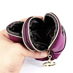 2027 Borsa a portafoglio con cerniera in pelle da donna Borsa a conchiglia a doppia tasca