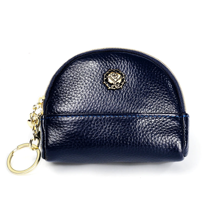 2027 Borsa a portafoglio con cerniera in pelle da donna Borsa a conchiglia a doppia tasca