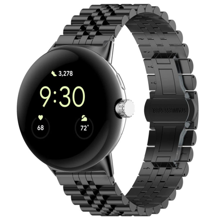 Cinturino per orologio in metallo in acciaio inossidabile con sette perline, For Google Pixel Watch 4 / 3 / 2 / 1 41mm