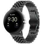 Cinturino per orologio in metallo in acciaio inossidabile con sette perline, For Google Pixel Watch 4 / 3 / 2 / 1 41mm