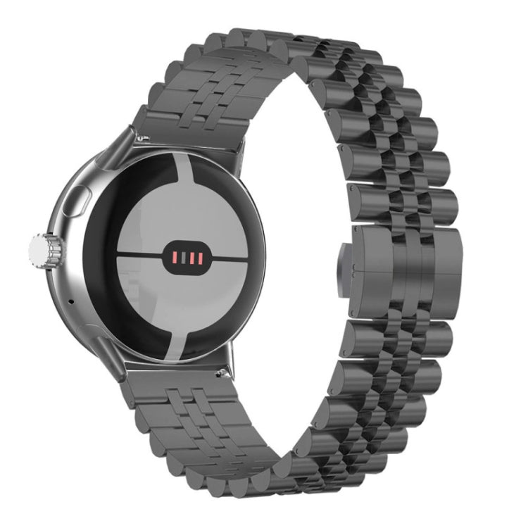 Cinturino per orologio in metallo in acciaio inossidabile con sette perline, For Google Pixel Watch 4 / 3 / 2 / 1 41mm