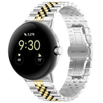 Cinturino per orologio in metallo in acciaio inossidabile con sette perline, For Google Pixel Watch 4 / 3 / 2 / 1 41mm