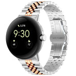 Cinturino per orologio in metallo in acciaio inossidabile con sette perline, For Google Pixel Watch 4 / 3 / 2 / 1 41mm