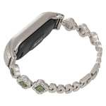 Cinturino per orologio in metallo con diamanti e quadrifoglio, For Xiaomi Mi Band 8, For Xiaomi Mi Band 7, For Xiaomi Mi Band 6 / 5