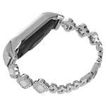 Cinturino per orologio in metallo con diamanti e quadrifoglio, For Xiaomi Mi Band 8, For Xiaomi Mi Band 7, For Xiaomi Mi Band 6 / 5