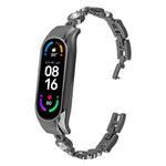 Cinturino per orologio in metallo con diamanti cuore a cuore, For Xiaomi Mi Band 8, For Xiaomi Mi Band 7, For Xiaomi Mi Band 6 / 5