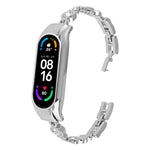 Cinturino per orologio in metallo con diamanti cuore a cuore, For Xiaomi Mi Band 8, For Xiaomi Mi Band 7, For Xiaomi Mi Band 6 / 5