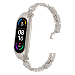Cinturino per orologio in metallo con diamanti cuore a cuore, For Xiaomi Mi Band 8, For Xiaomi Mi Band 7, For Xiaomi Mi Band 6 / 5